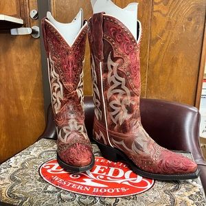 Red boots brand new without tags